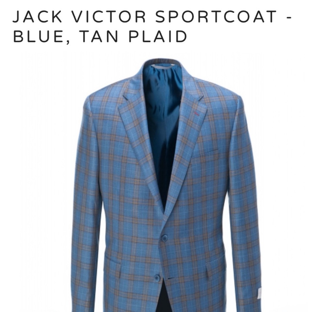 Jack Victor sports coat size 40R blue and brown